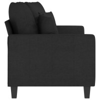 vidaXL 2-Seater Sofa Black 55.1