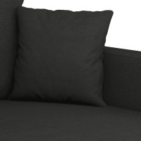 vidaXL 2-Seater Sofa Black 55.1