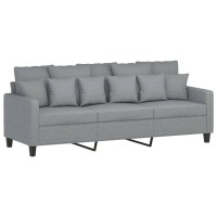 vidaXL 3-Seater Sofa Light Gray 70.9