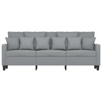 vidaXL 3-Seater Sofa Light Gray 70.9