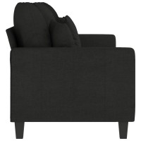 vidaXL 3-Seater Sofa Black 70.9