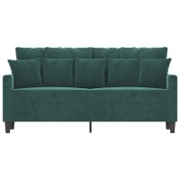 vidaXL 2-Seater Sofa Dark Green 55.1