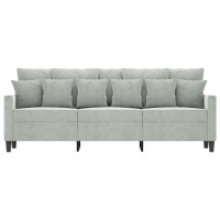 vidaXL 3-Seater Sofa Light Gray 70.9