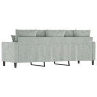 vidaXL 3-Seater Sofa Light Gray 70.9