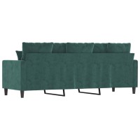 vidaXL 3-Seater Sofa Dark Green 70.9