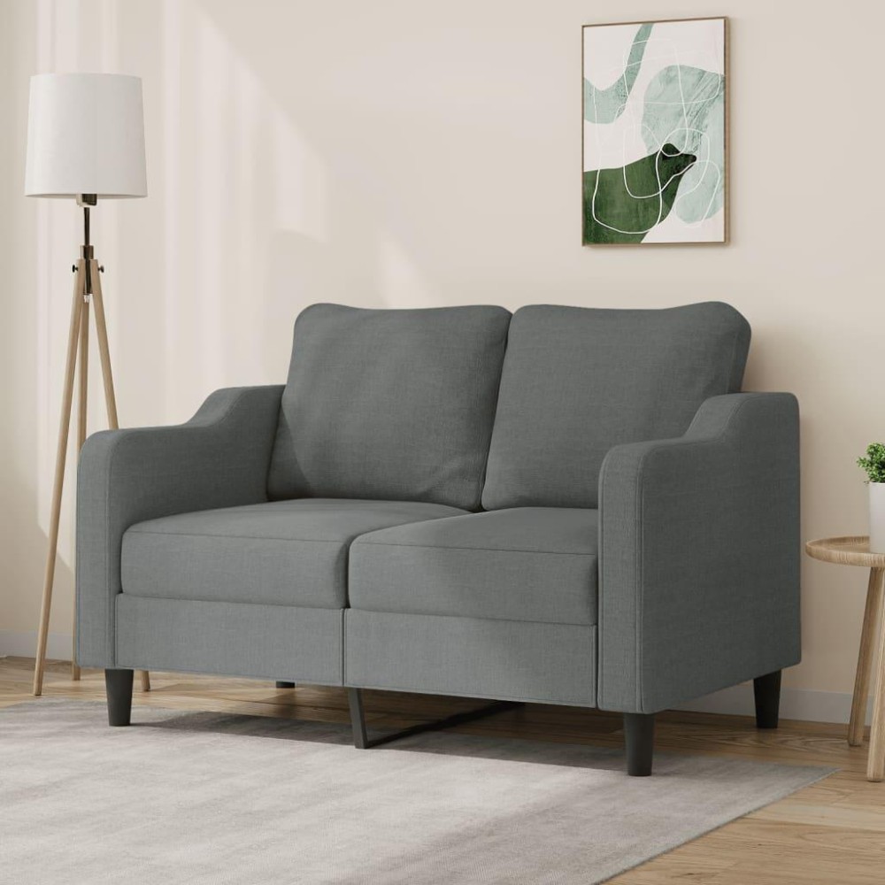 vidaXL 2-Seater Sofa Dark Gray 47.2