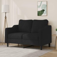 vidaXL 2-Seater Sofa Black 47.2