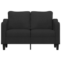 vidaXL 2-Seater Sofa Black 47.2