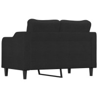 vidaXL 2-Seater Sofa Black 47.2