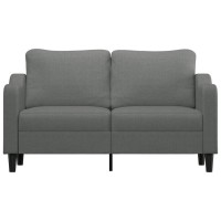 vidaXL 2-Seater Sofa Dark Gray 55.1