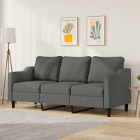 vidaXL 3-Seater Sofa Dark Gray 70.9