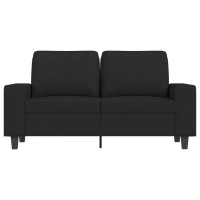 vidaXL 2-Seater Sofa Black 47.2