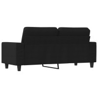 vidaXL 2-Seater Sofa Black 55.1