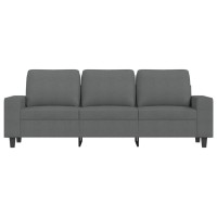 vidaXL 3-Seater Sofa Dark Gray 70.9