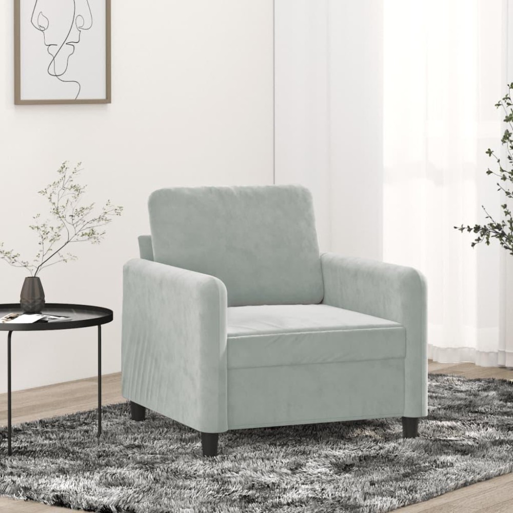 vidaXL Sofa Chair Light Gray 23.6