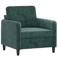 vidaXL Sofa Chair Dark Green 23.6