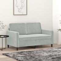 vidaXL 2-Seater Sofa Light Gray 47.2