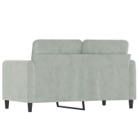 vidaXL 2-Seater Sofa Light Gray 47.2