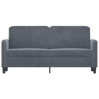 vidaXL 2-Seater Sofa Dark Gray 55.1