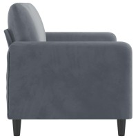 vidaXL 2-Seater Sofa Dark Gray 55.1