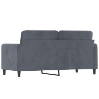 vidaXL 2-Seater Sofa Dark Gray 55.1