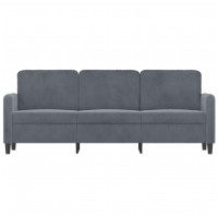 vidaXL 3-Seater Sofa Dark Gray 70.9