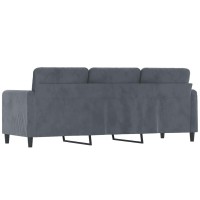 vidaXL 3-Seater Sofa Dark Gray 70.9