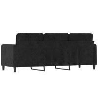 vidaXL 3-Seater Sofa Black 70.9