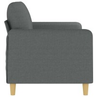 vidaXL 2-Seater Sofa Dark Gray 55.1