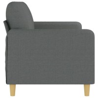 vidaXL 3-Seater Sofa Dark Gray 70.9