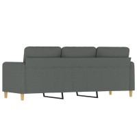 vidaXL 3-Seater Sofa Dark Gray 70.9