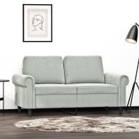 vidaXL 2-Seater Sofa Light Gray 47.2