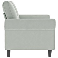 vidaXL 2-Seater Sofa Light Gray 47.2