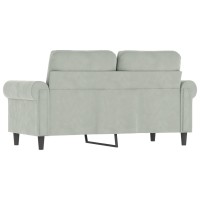 vidaXL 2-Seater Sofa Light Gray 47.2