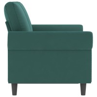 vidaXL 2-Seater Sofa Dark Green 47.2