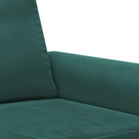 vidaXL 2-Seater Sofa Dark Green 47.2