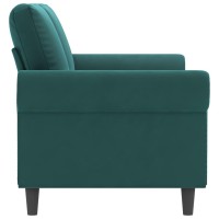 vidaXL 2-Seater Sofa Dark Green 55.1