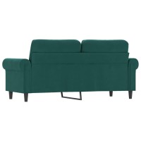 vidaXL 2-Seater Sofa Dark Green 55.1