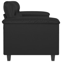 vidaXL 2-Seater Sofa Black 47.2