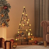 vidaXL Metal Christmas Tree for Decoration Black 35.4