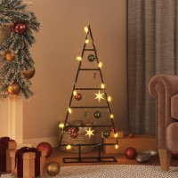 vidaXL Metal Christmas Tree for Decoration Black 35.4