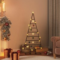 vidaXL Metal Christmas Tree for Decoration Black 49.2
