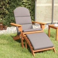 vidaXL Adirondack Patio Chair with Footrest Solid Wood Acacia