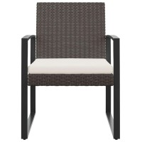 Vidaxl Patio Dining Chairs 2 Pcs Black Pp Rattan