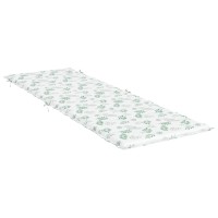 vidaXL Sun Lounger Cushion Leaf Pattern Oxford Fabric