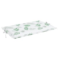 vidaXL Sun Lounger Cushion Leaf Pattern Oxford Fabric