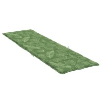 vidaXL Sun Lounger Cushion Leaf Pattern Oxford Fabric