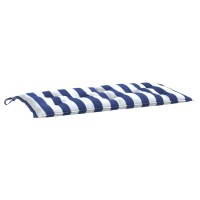 vidaXL Garden Bench Cushion Blue&White Stripe 39.4