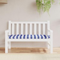 Vidaxl Garden Bench Cushion Blue&White Stripe 47.2X19.7X2.8 Fabric
