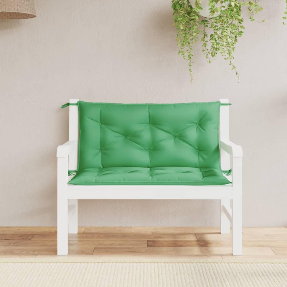 vidaXL Garden Bench Cushions 2pcs Green 39.4